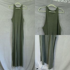 Mossimo Olive Maxi Tank Dress
